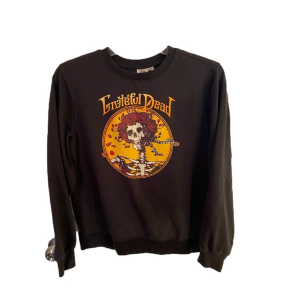 Grateful Dead Black Sweatshirt with Yellow & Red Graphic